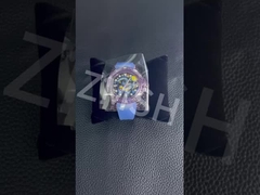 프리미엄 40mm/42mm 둥근 사파이어 크리스탈 시계 케이스 스크래치 저항성 커스터마이징 가능한 보라색