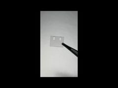 맞춤형 사각형 사파이어 광학 윈도우 (관통 구멍 포함)