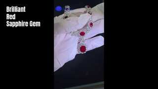 실험실에서 제작한 피존 블러드 레드 사파이어