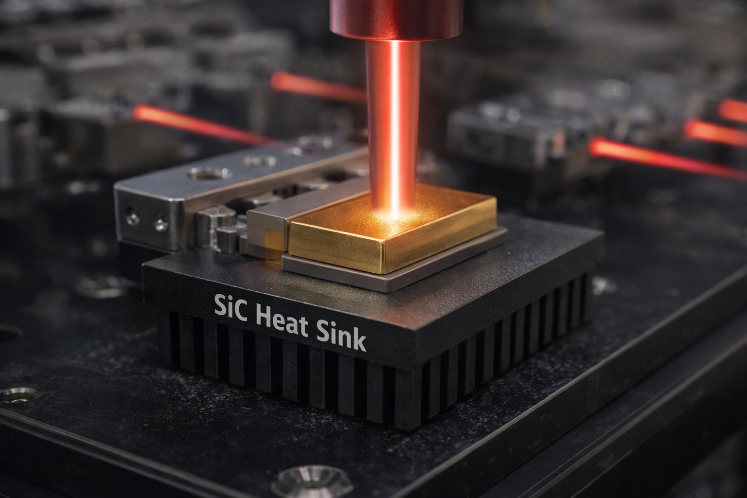 최신 회사 블로그 Silicon Carbide Heat Sinks: The Material Enabling Next-Generation High-Power Laser Thermal Management