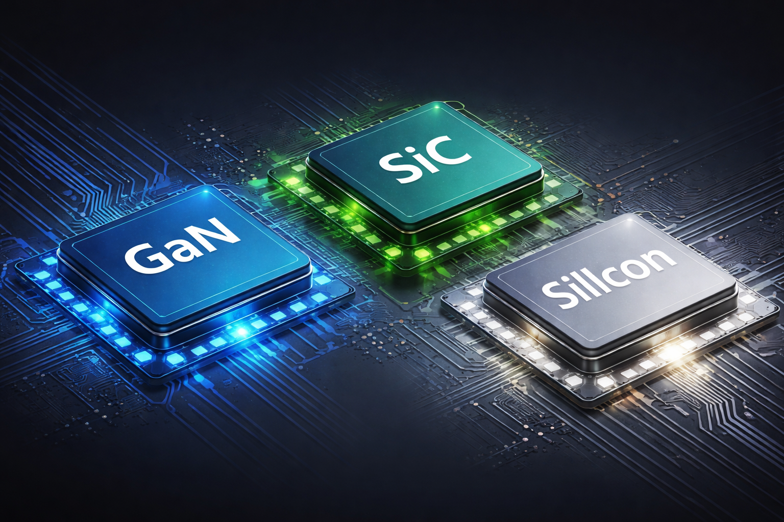 최신 회사 블로그 GaN vs SiC vs Silicon: A Practical Guide for Engineers and Device Makers