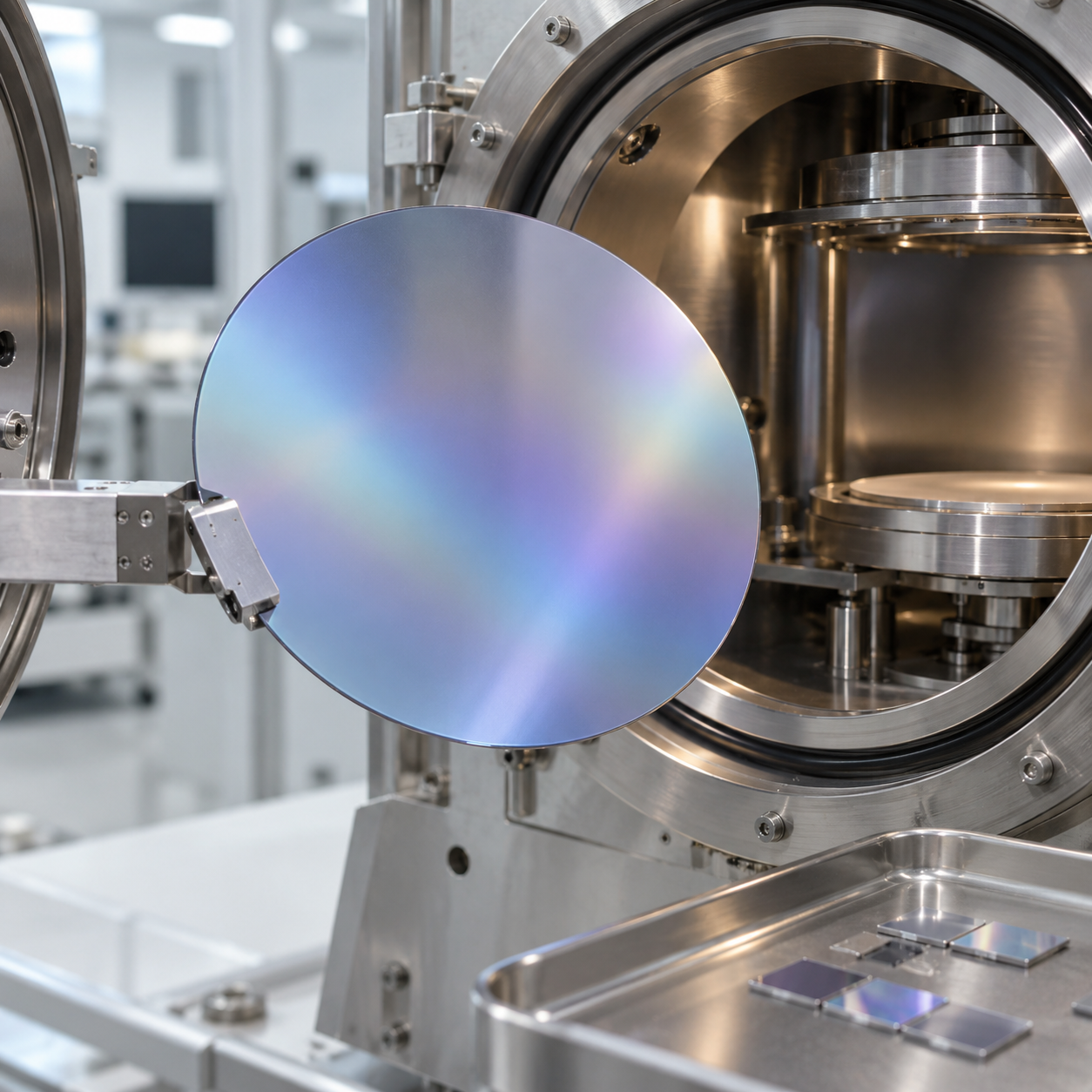 최신 회사 블로그 AlScN-on-Silicon Wafers for RF Filters and Ferroelectric Memory: Scandium Content, Film Stress, Crystal Polarity and Waf