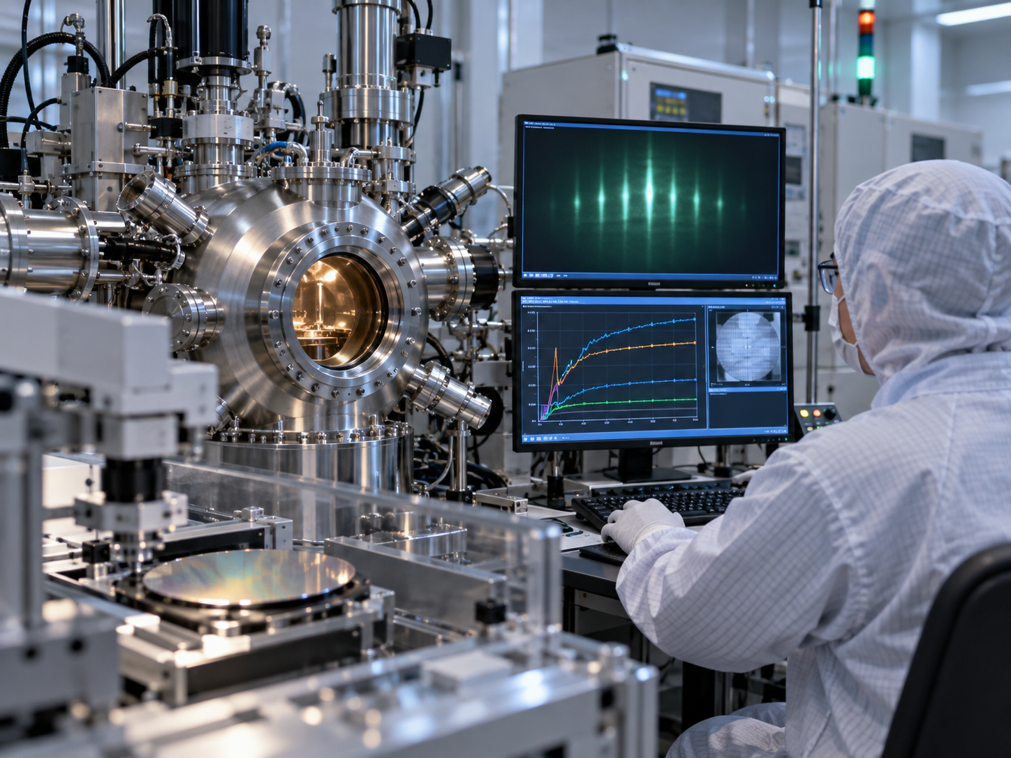최신 회사 블로그 AI-Controlled GaN Epitaxy: How RHEED Data, MBE Process Control and Autonomous Growth Improve Epi-Wafer Uniformity and Yi