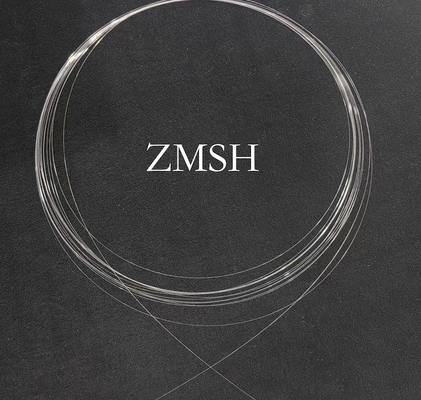 주문 알2O3 투명 결정 사피르 섬유 25um 100um 손실 1.59dB/M 확장 3300 MPa 온라인 제조