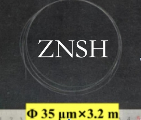 주문 Al2O3 사파이어 유리 섬유 지름 35um 100um 200um UV IR 빛 손실 온도 파장 응용 온라인 제조