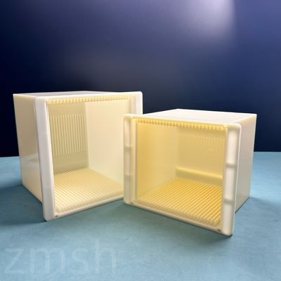 주문 5인치 6인치 125x125mm 150x150mm 평면 웨이퍼 카세트 상자 25pc 폴리프로필렌 (PP) 플라스틱 온라인 제조