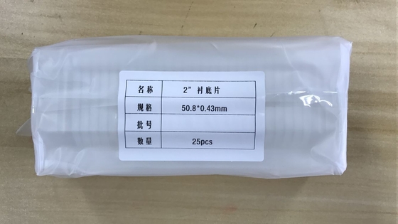 주문 사파이어 웨이퍼 두께 0.43mm 사파이어 부품 맞춤형 크기 및 방향 온라인 제조