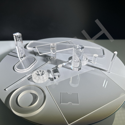 주문 사파이어 광 부품 사파이어 유리 고성능 고강도 닦은 스틱 튜브 맞춤 온라인 제조