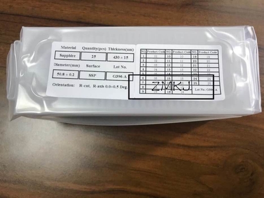 주문 2Inch 3 인치 4 인치 r-주축  m-비행기 a-주축 사파이어 웨이퍼 기판 온라인 제조