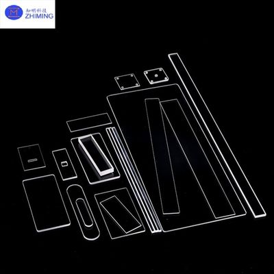 주문 쿼츠 유리 광학 등급 창문 주문 융합 실리카 플레이트 SiO2 크리스탈 JGS1 / JGS2 온라인 제조