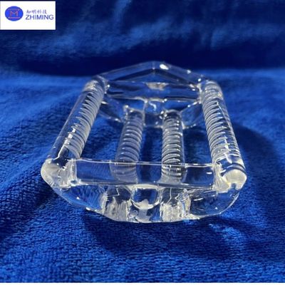 주문 투명한 쿼츠 크리스탈 보트 녹은 실리카 유리 재사용 웨이퍼 확산 수송기 온라인 제조