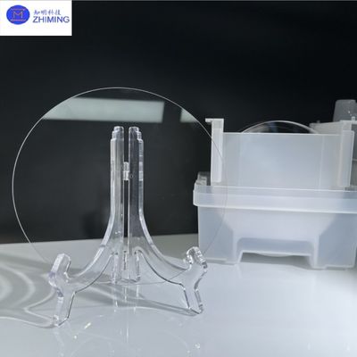 주문 ​​SAW 장치용 6인치 내열 투명 단결정 석영 크리스탈 기판​​ 온라인 제조