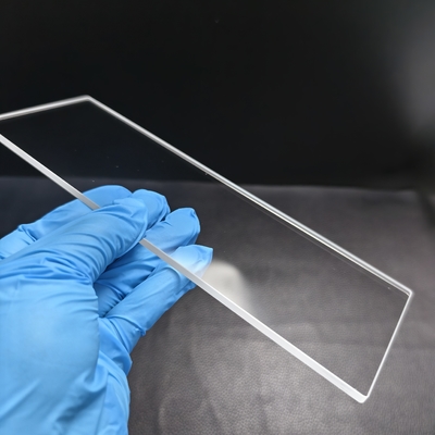 주문 ​​맞춤형 사파이어 광학 윈도우 222mm×74mm×4mm 적외선 윈도우용 내마모성 온라인 제조