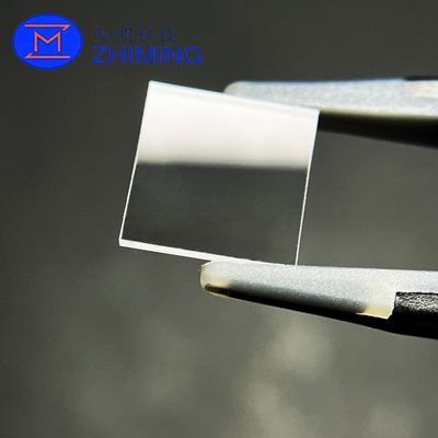 주문 사각 사파이어 기판 10×10×1mm, C-면, DSP, 고순도 단결정 Al₂O₃ 온라인 제조