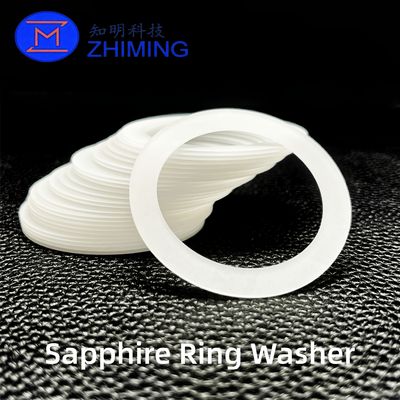 주문 Custom Sapphire Ring Washer – Wear-Resistant, Insulating Single-Crystal Al₂O₃ Component 온라인 제조