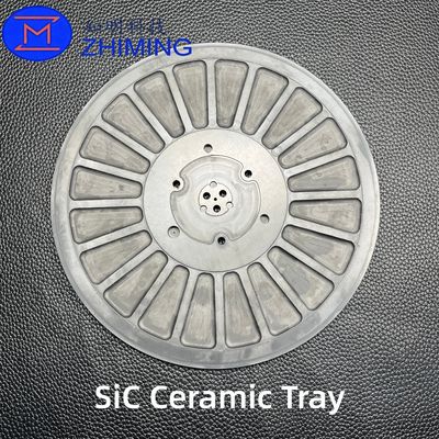 주문 Silicon Carbide Ceramic Tray for Semiconductor Wafer Processing 온라인 제조