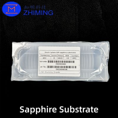 주문 2-Inch C-Plane Sapphire Substrate for Process Development & Equipment Calibration 온라인 제조