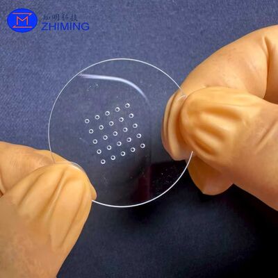 주문 Small-Size Sapphire TGV Micro-Via Wafer for Laboratory Prototyping, MEMS Devices and Optical Micro-Structure Applications 온라인 제조