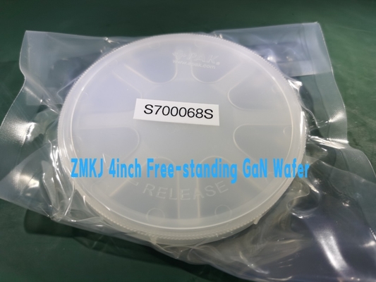 주문 앤형 4는 Dia100mm 자립형 HVPE GaN 갈륨 질화물 웨이퍼로 조금씩 움직입니다 온라인 제조