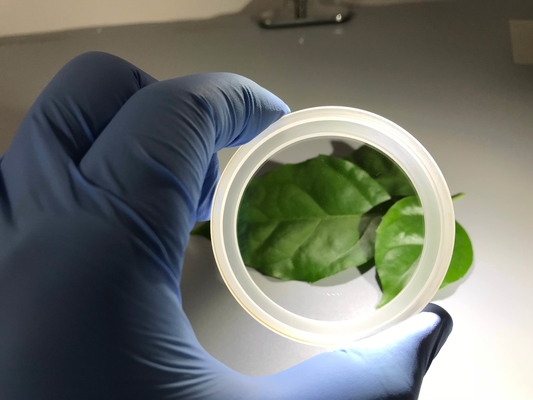 주문 투명한 진공 사파이어 빛 광학적창문은 플랜지 유리를 닦았습니다 온라인 제조